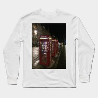 Red Telephone Boxes, London Long Sleeve T-Shirt